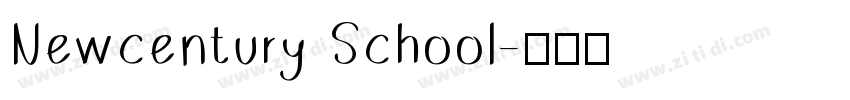 Newcentury School字体转换